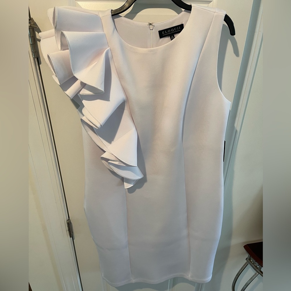 NEW: White, sleeveless dress (Size 20), ELOQUII